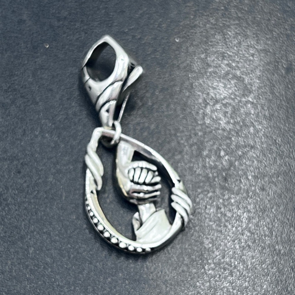 John Atencio Vintage Sterling Silver Sculptural Embracing Family
Pendant Charm